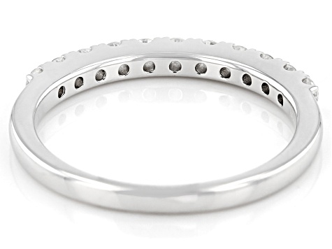 Moissanite Platineve Band .33ctw DEW