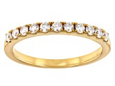 Moissanite 14k Yellow Gold Over Sterling Silver Band .33ctw DEW