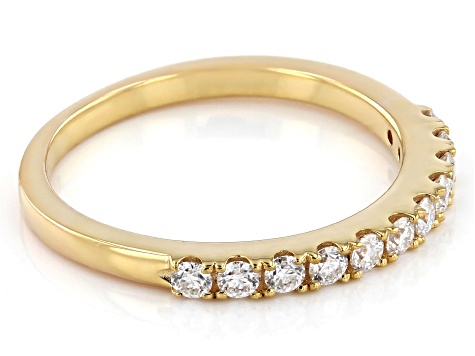 Moissanite 14k Yellow Gold Over Sterling Silver Band .33ctw DEW