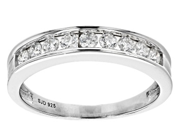 Picture of Moissanite Platineve Band Ring .45ctw DEW