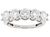 Moissanite Platineve Band Ring 2.50ctw DEW