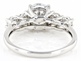 Moissanite Platineve Engagement Ring 1.84ctw DEW