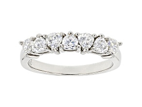 Moissanite Platineve Band Ring .98ctw DEW