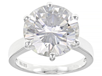 Picture of Moissanite platineve solitaire ring 7.75ct DEW