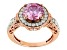 Pink And Colorless Moissanite 14k Rose Gold Over Silver 3.48ctw DEW.