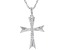 Moissanite Platineve Cross Pendant .60ctw DEW.