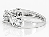 Moissanite Platineve Engagement Ring 3.20ctw DEW.