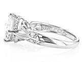 Moissanite Platineve Engagement Ring 1.94ctw DEW.