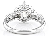 Moissanite Platineve Engagement Ring 1.94ctw DEW.