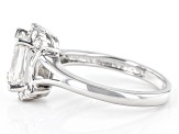 Moissanite Platineve Engagement Ring 2.06ctw DEW.