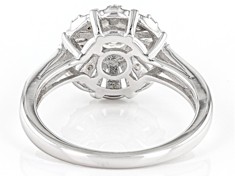 Moissanite Platineve Ring .94ctw DEW