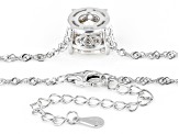 Moissanite Inferno Cut Platineve Necklace 5.66ct DEW.