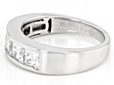 Moissanite Platineve Band Ring 1.48ctw D.E.W