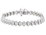 Moissanite Platineve Tennis Bracelet 1.40ctw DEW