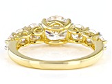 Moissanite 14k Yellow Gold Over Sterling Silver Ring 2.64ctw DEW