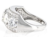 Moissanite Platineve Ring 4.78ctw DEW