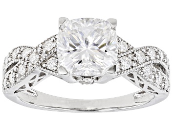 Picture of Moissanite Platineve Engagement Ring 2.40ctw DEW