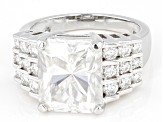Moissanite Platineve Cocktail Ring 7.92ctw