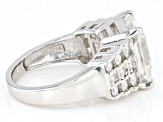 Moissanite Platineve Cocktail Ring 7.92ctw