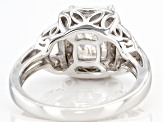 Moissanite Platineve Ring 3.34ctw DEW.