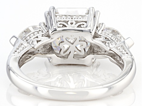 Moissanite Platineve Ring 4.78ctw DEW.