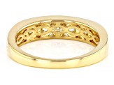 Moissanite 14k Yellow Gold Over Silver Ring .80ctw DEW.