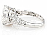 Moissanite Platineve Ring 6.32ctw DEW