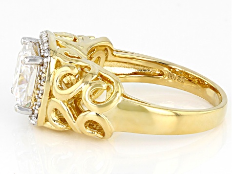 All My Heart Steel Ring with Laser Cutting Yellow Gold / E60