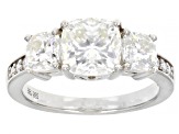 Moissanite Platineve Ring 3.28ctw DEW.