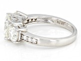 Moissanite Platineve Ring 3.28ctw DEW.