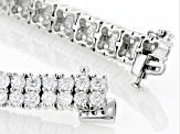 Moissanite Platineve Tennis Bracelet 12.00ctw D.E.W