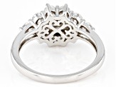 Moissanite Platineve Ring 1.20ctw D.E.W