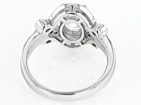 Moissanite Platineve Ring 1.72ctw DEW.