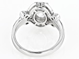 Moissanite Platineve Ring 1.72ctw DEW.