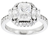 Moissanite Platineve Ring 2.38ctw DEW.