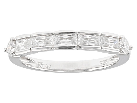 Moissanite Platineve Ring .65ctw DEW