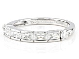 Moissanite Platineve Ring .65ctw DEW