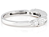 Moissanite Platineve Band Ring .65ctw DEW