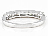 Moissanite Platineve Band Ring .65ctw DEW