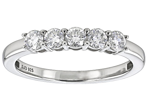 Moissanite Platineve Ring .50ctw DEW