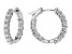 Moissanite Platineve Inside Out Hoop Earrings 2.40ctw D.E.W