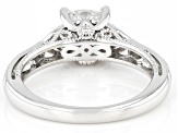 Moissanite Platineve Ring 1.26ctw D.E.W