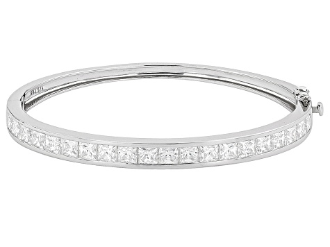 Moissanite Platineve bangle bracelet 10.00ctw DEW