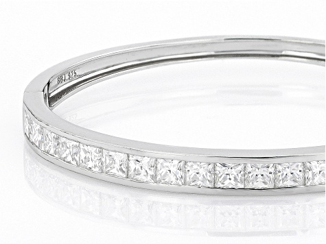 Moissanite Platineve bangle bracelet 10.00ctw DEW