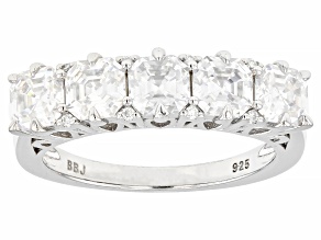 Moissanite Platineve band ring 2.08ctw DEW