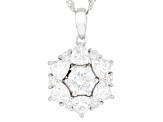 Moissanite Platineve Pendant 2.90ctw DEW