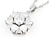 Moissanite Platineve Pendant 2.90ctw DEW