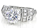 Moissanite Platineve Ring 4.64ctw DEW