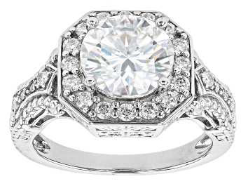 Picture of Moissanite Platineve Ring 3.30ctw DEW