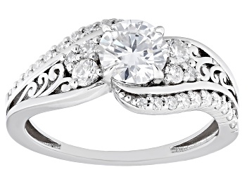 Picture of Moissanite Platineve Bypass Ring 1.22ctw DEW